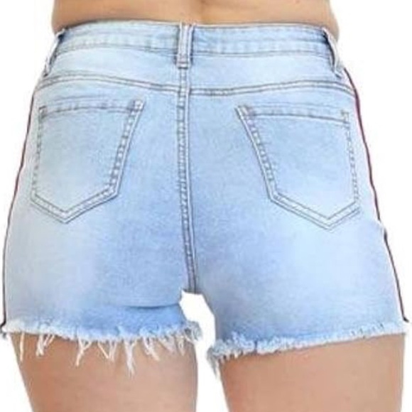 G-Style USA American Bazi Women's Cute Cutoff Denim Jean Short Shorts - Picture 3 of 6